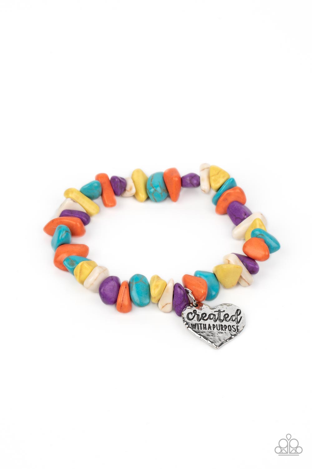 Stony-Hearted - multi - Paparazzi bracelet
