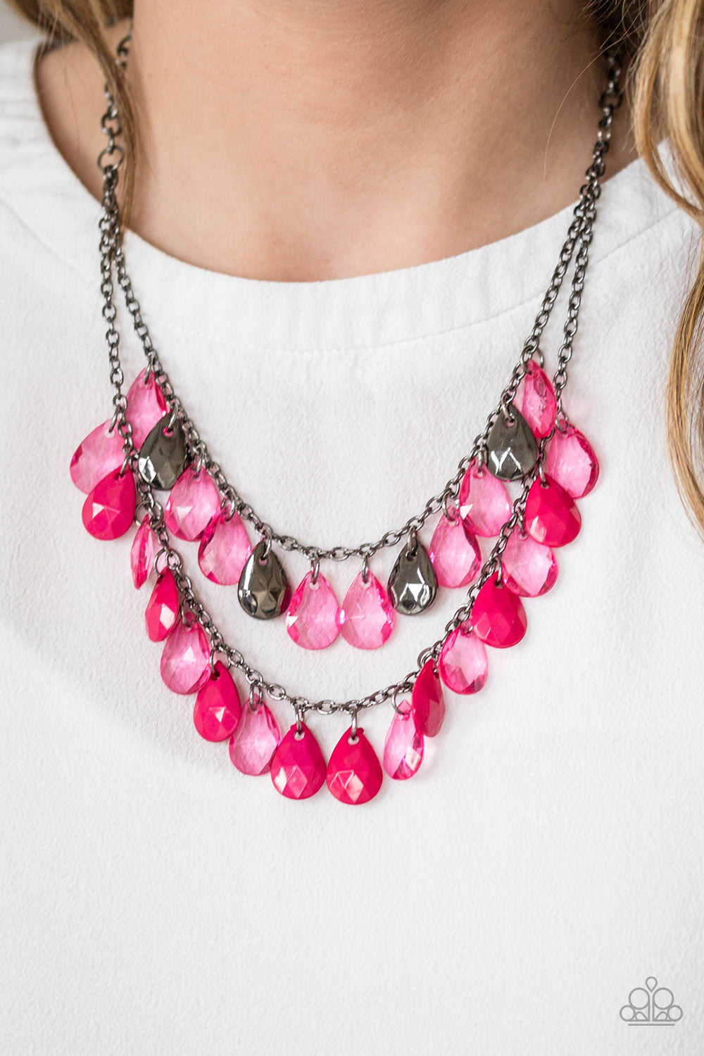 Green Necklace Paparazzi Accessories Rural Revival Pink Necklace