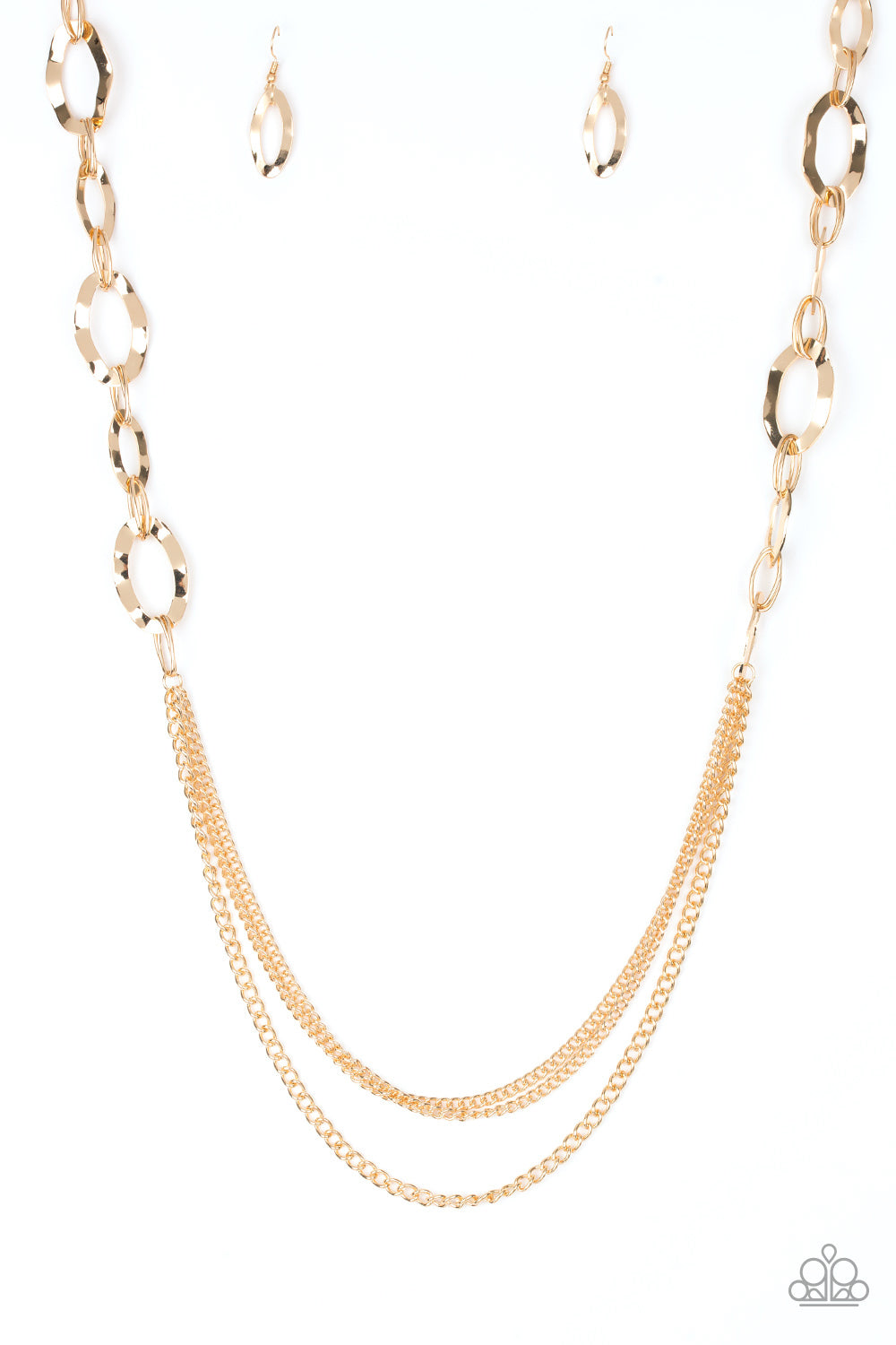Street Beat - gold - Paparazzi necklace