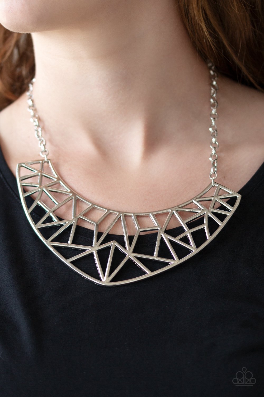 Strike While HAUTE - silver - Paparazzi necklace