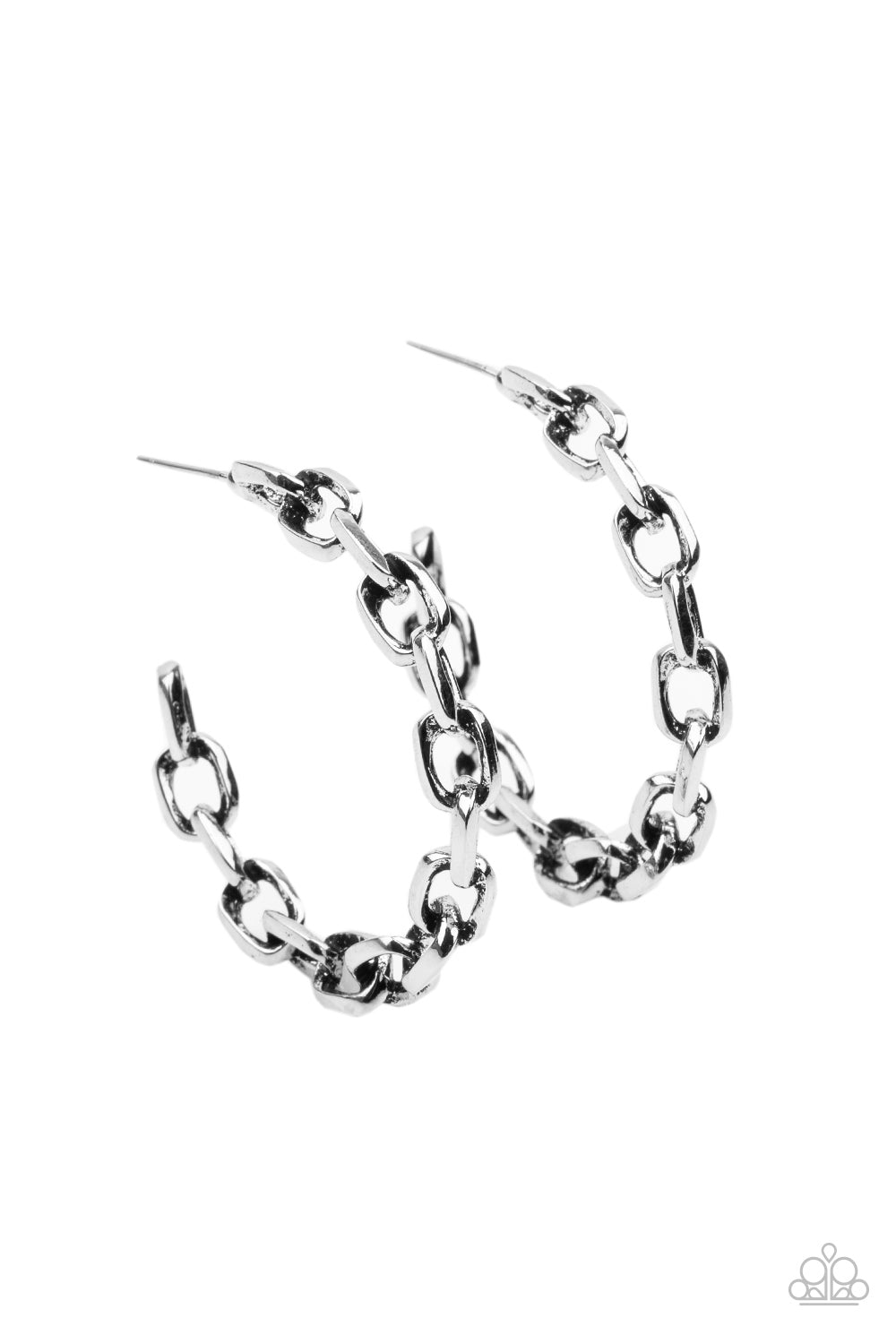 Stronger Together - silver - Paparazzi earrings