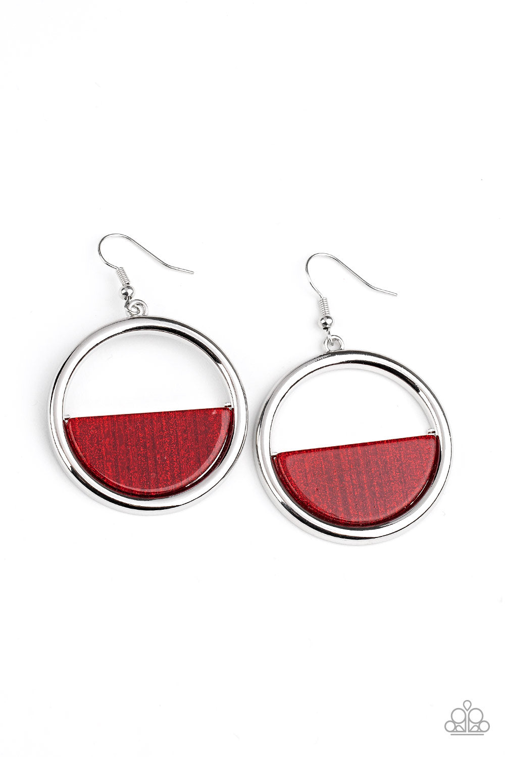 Stuck in Retrograde - red - Paparazzi earrings