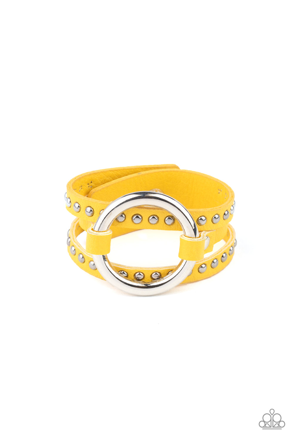 Studded Statement Maker - yellow - Paparazzi bracelet