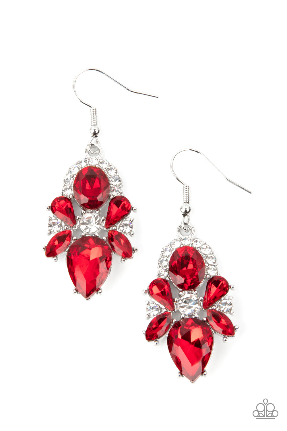 Stunning Starlet - red - Paparazzi earrings