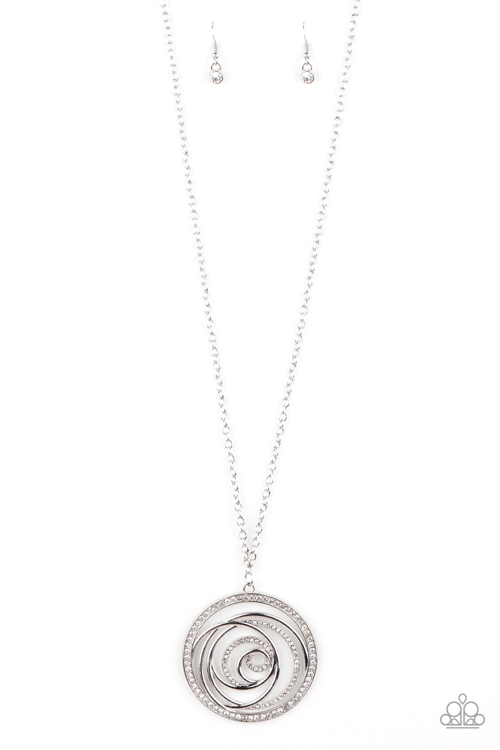 Subliminal Sparkle - white - Paparazzi necklace