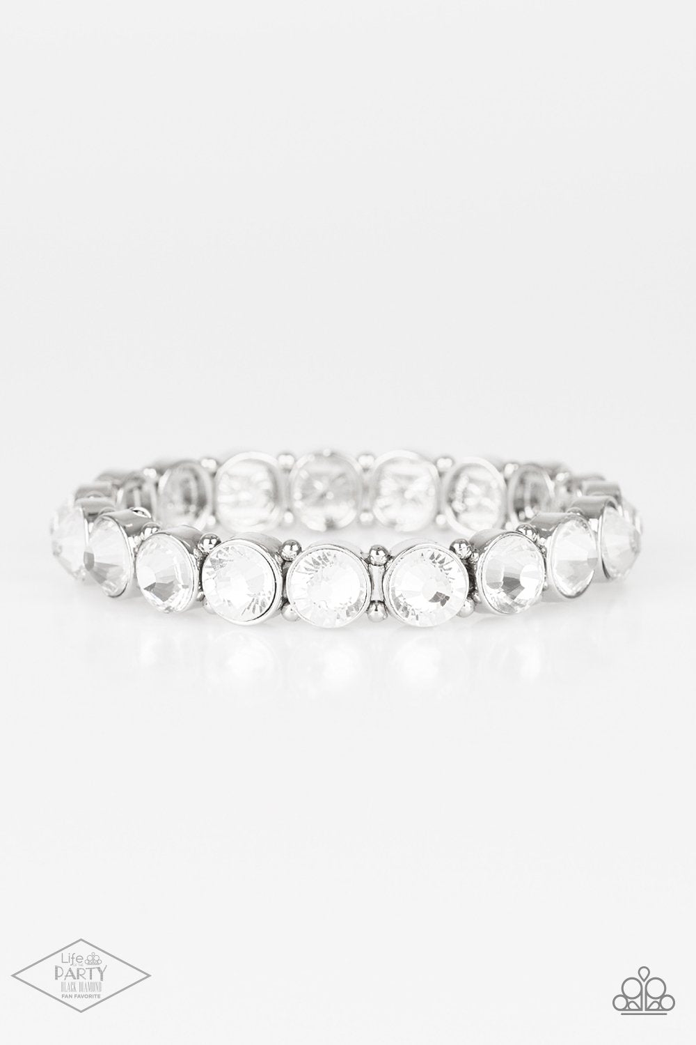 Sugar-Coated Sparkle - white - Paparazzi bracelet