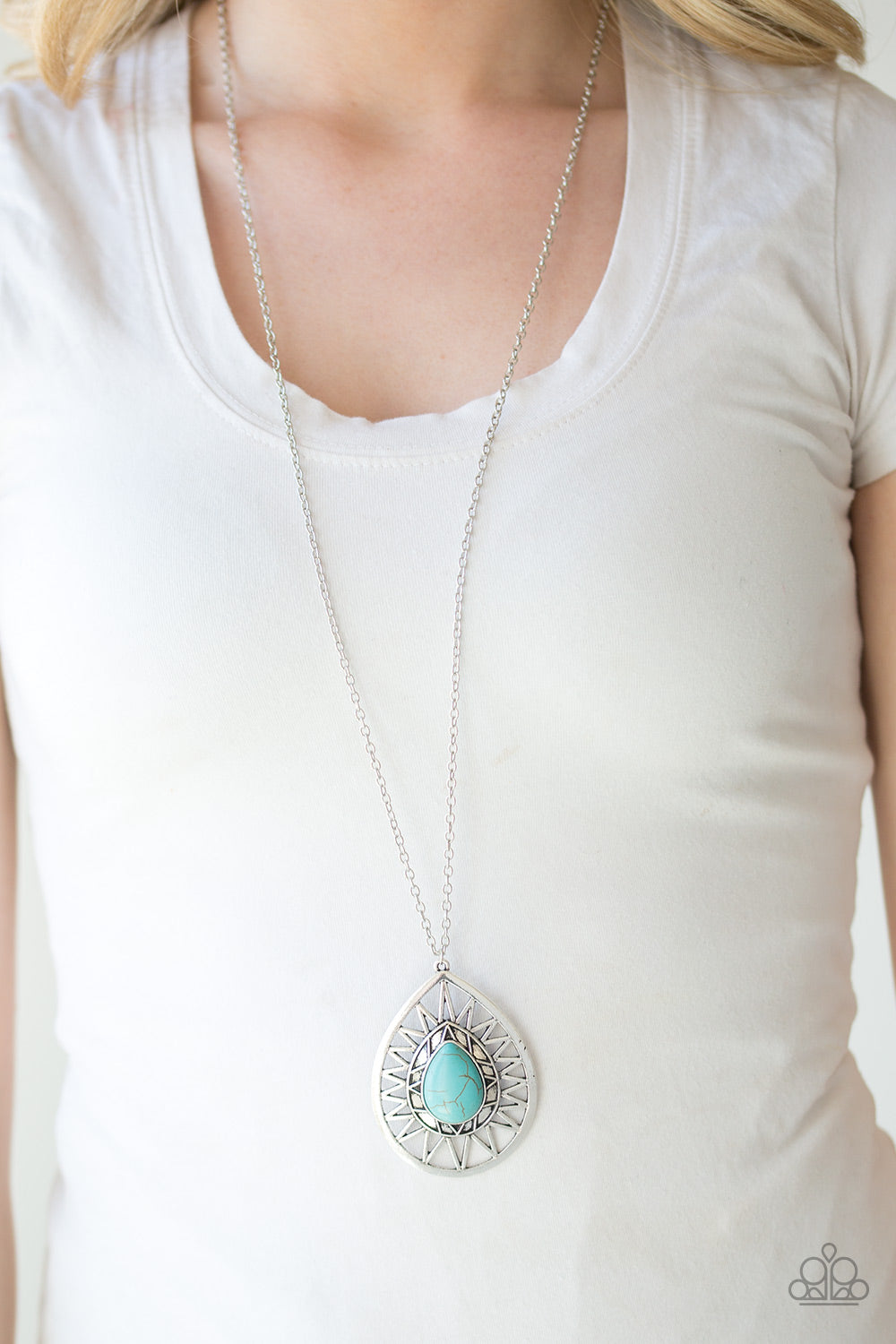Summer Sunbeam - blue - Paparazzi necklace