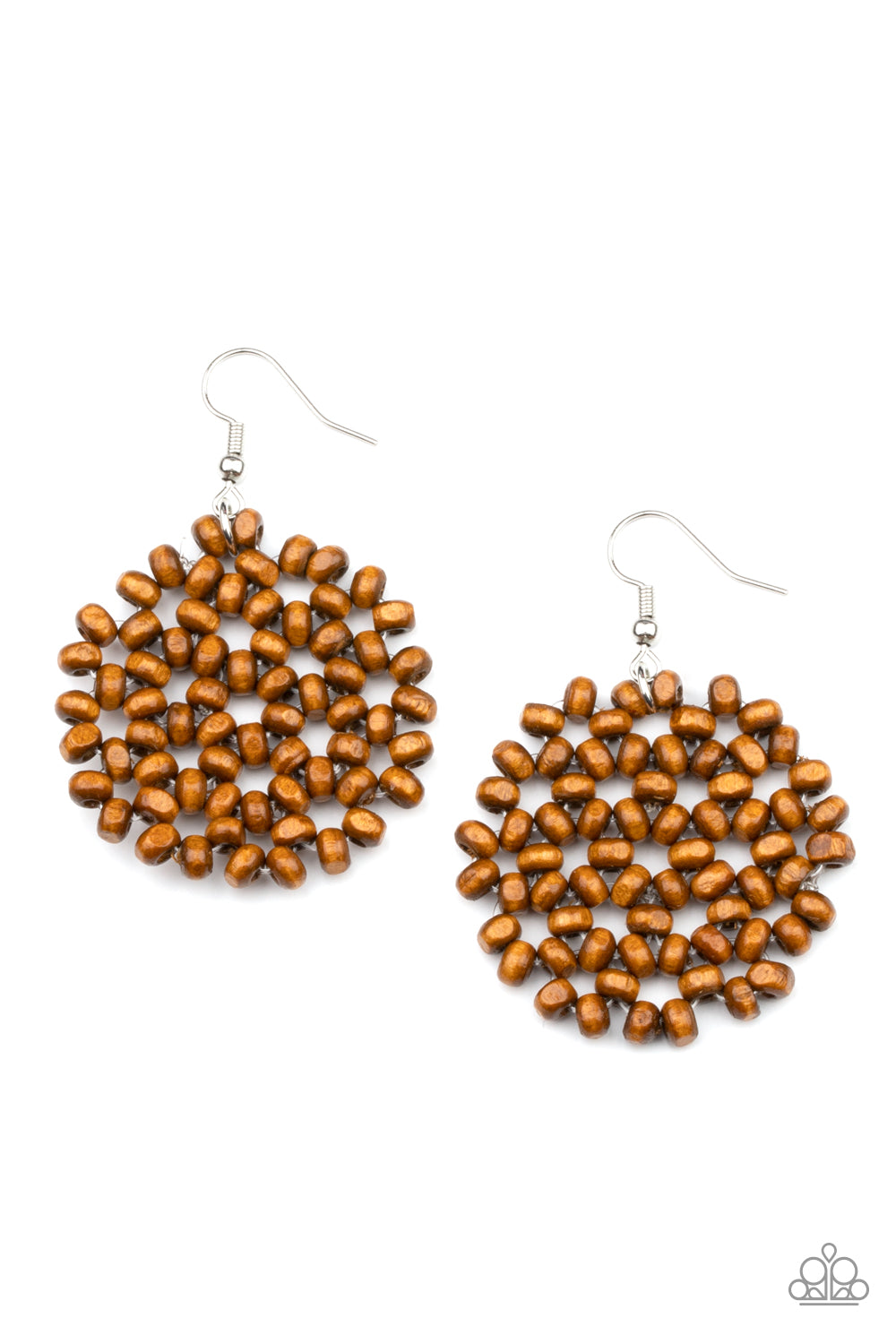 Summer Escapade - brown - Paparazzi earrings