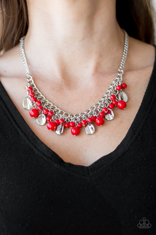 Summer Showdown - red - Paparazzi necklace