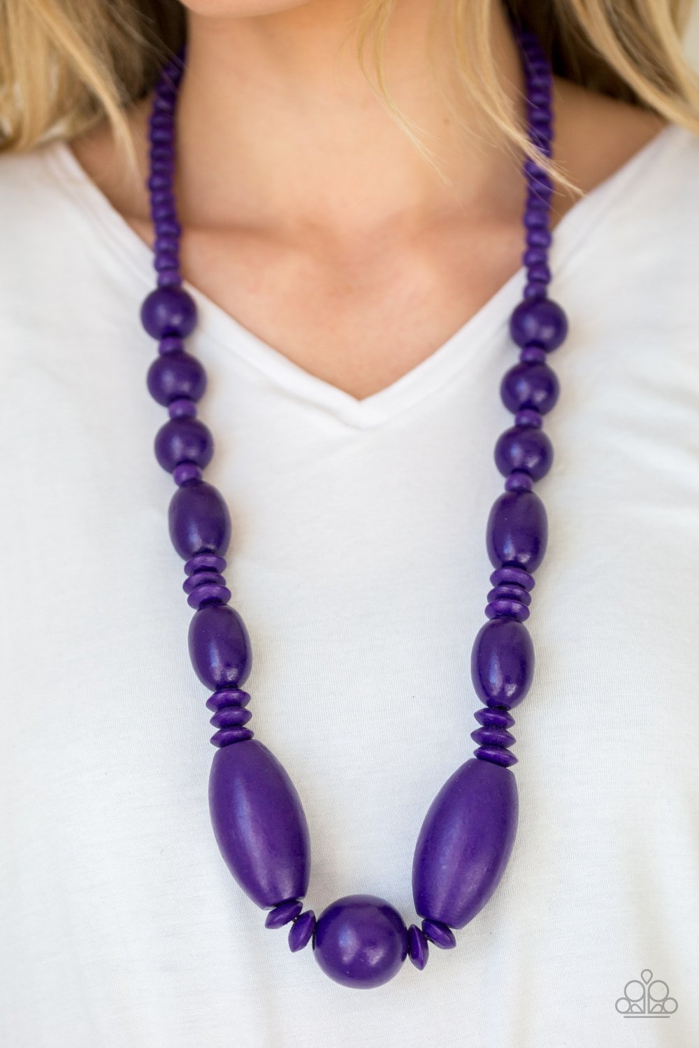 Summer Breezin - purple - Paparazzi necklace