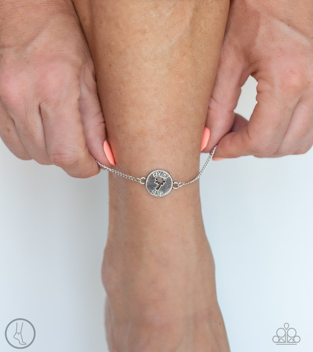 Summer Shade-silver-Paparazzi anklet