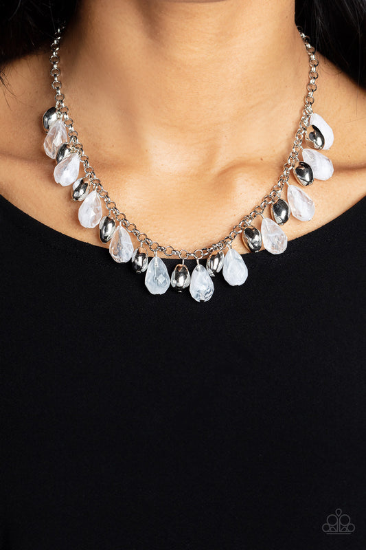 Summertime Tryst - white - Paparazzi necklace