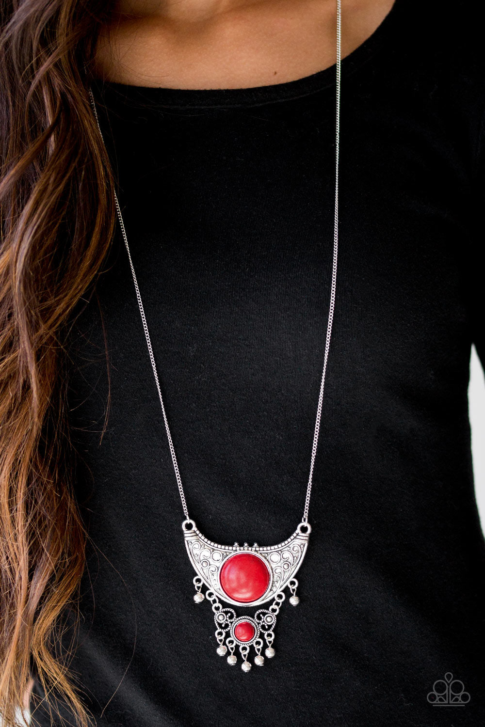 Summit Style - red - Paparazzi necklace