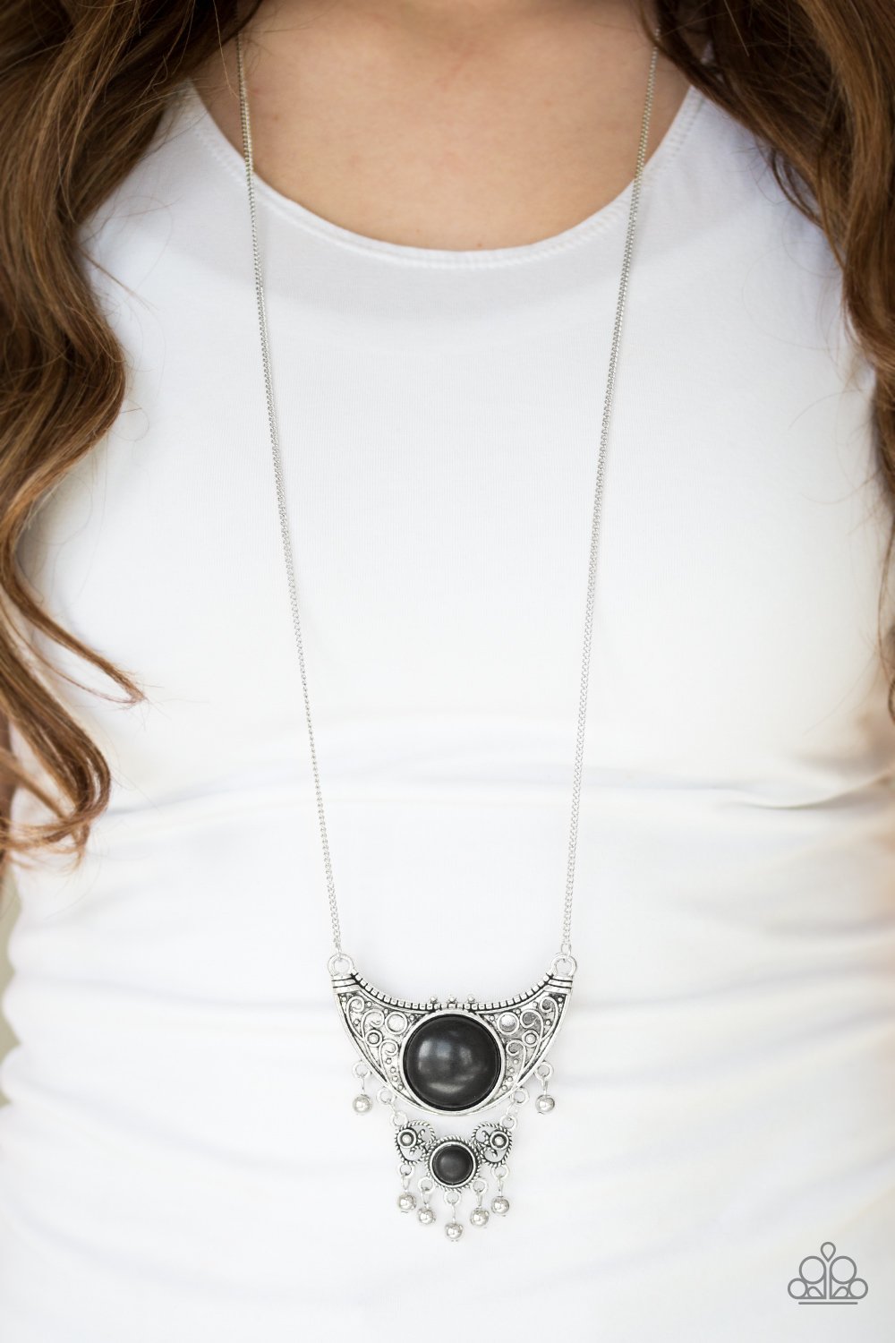 Summit Style - black - Paparazzi necklace