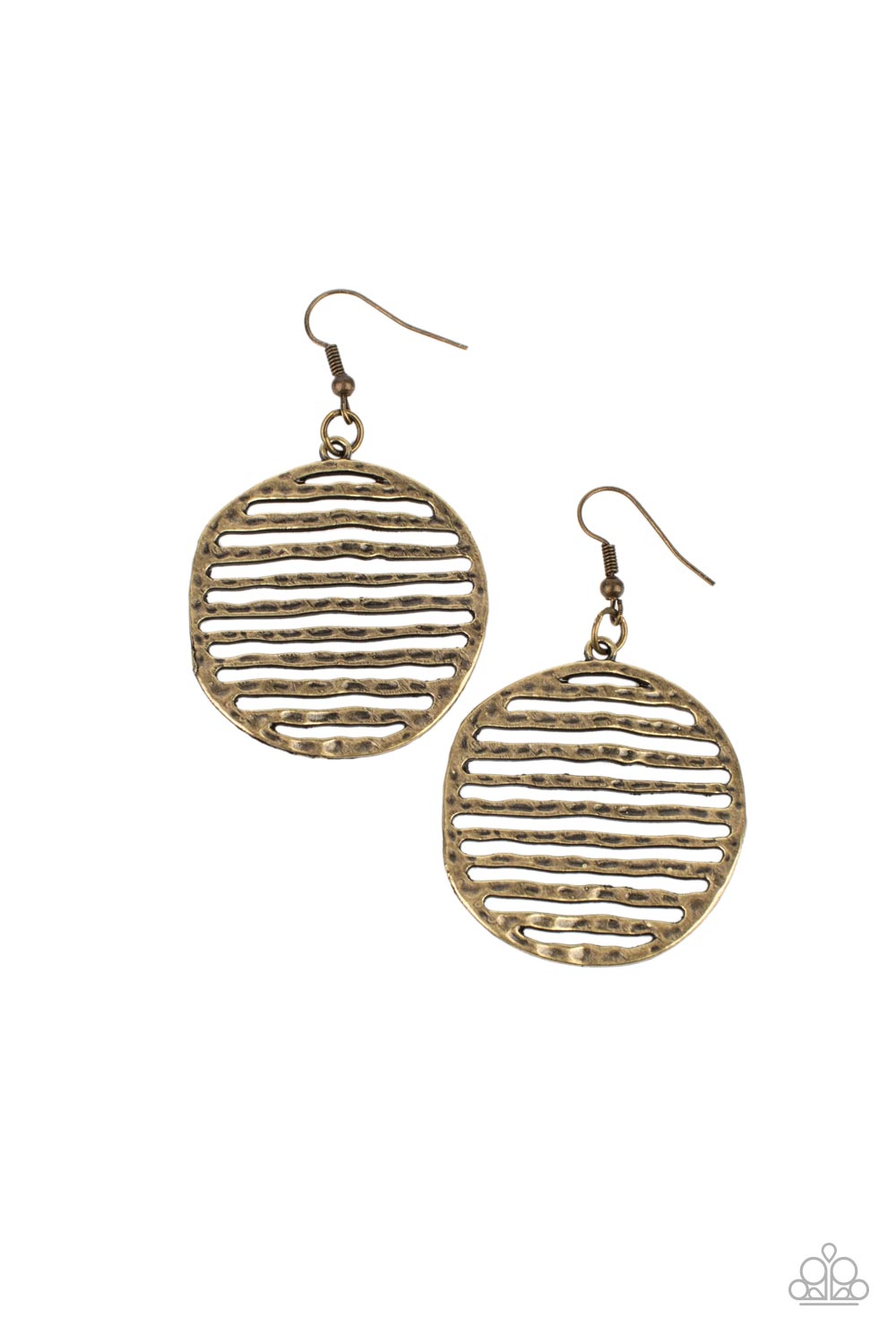 Sunrise Stunner - brass - Paparazzi earrings