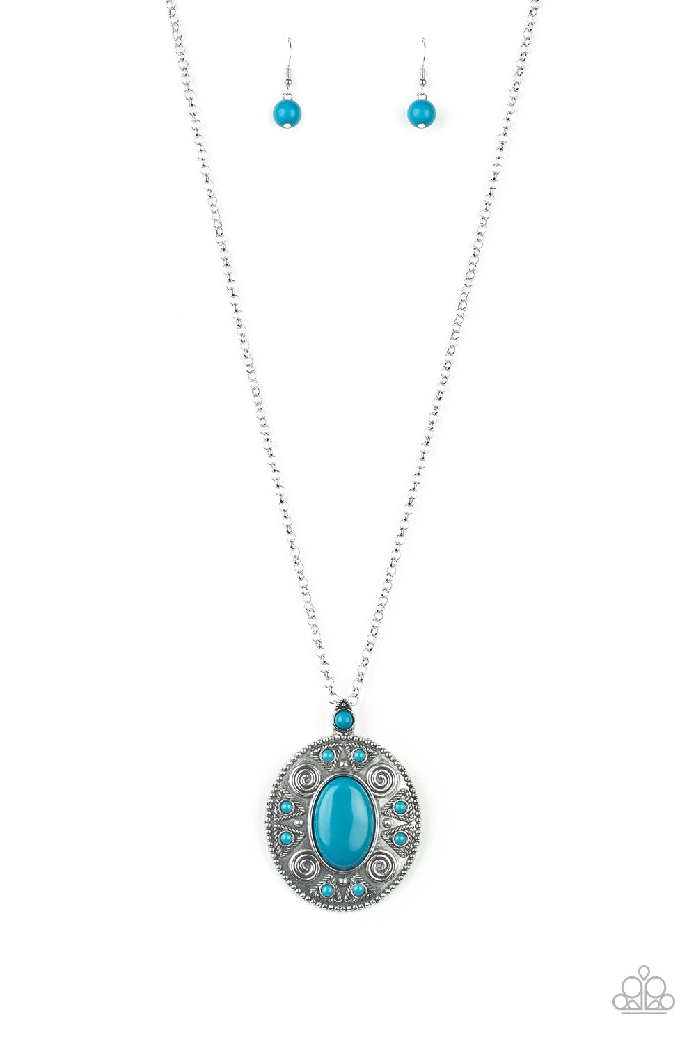 Sunset Sensation - blue - Paparazzi necklace