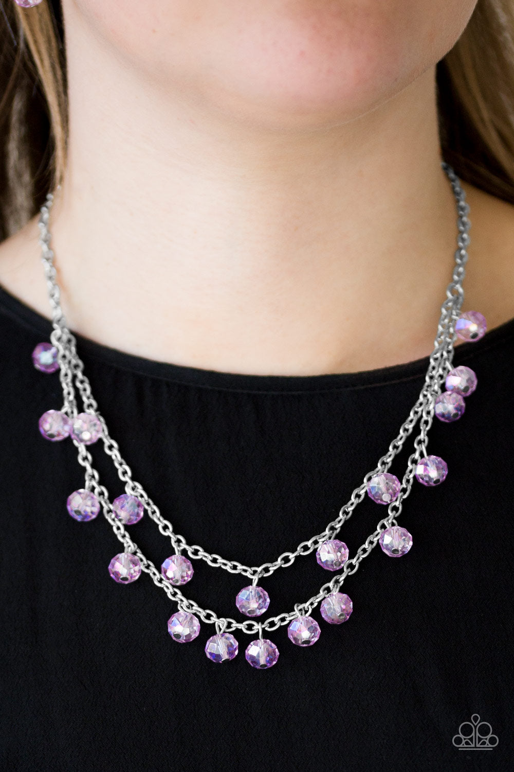 Super Supernova - purple - Paparazzi necklace