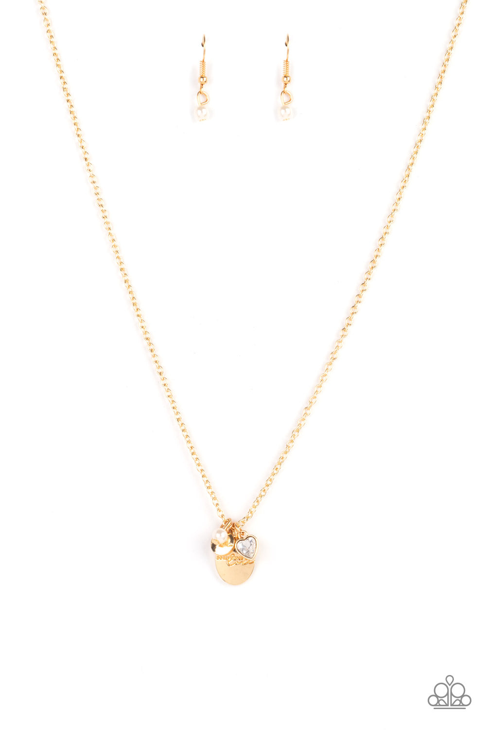 Super Mom - gold - Paparazzi necklace