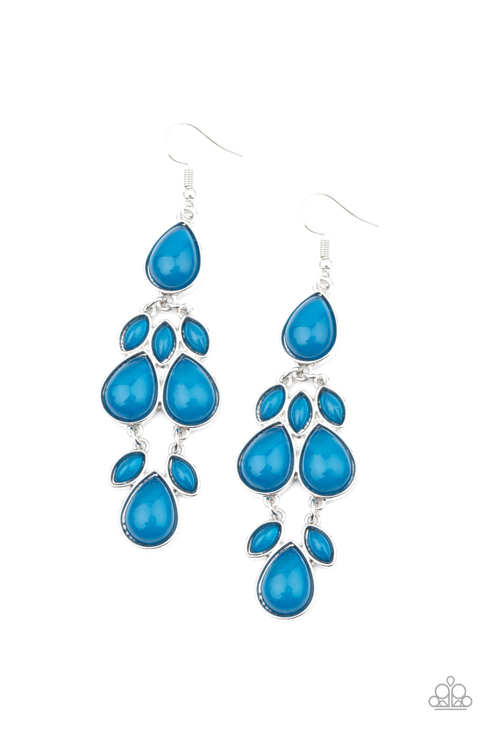 Superstar Social - blue - Paparazzi earrings