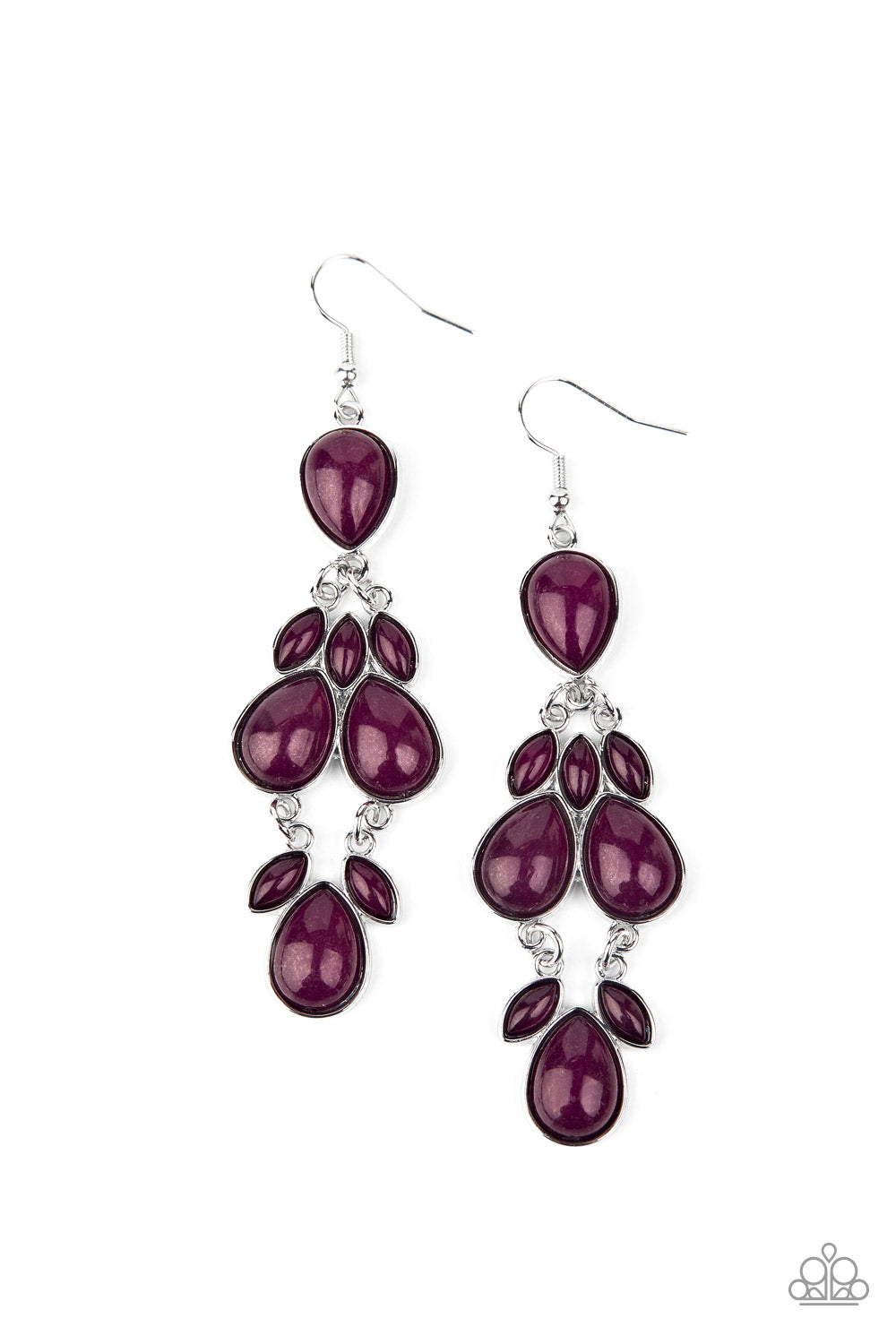 Superstar Social - purple - Paparazzi earrings