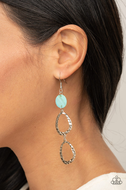 Surfside Shimmer - blue - Paparazzi earrings