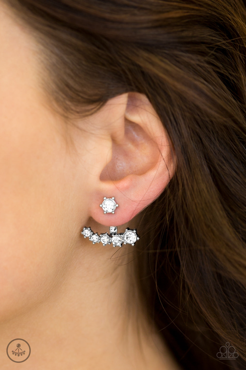 Surprise Shimmer - white - Paparazzi earrings