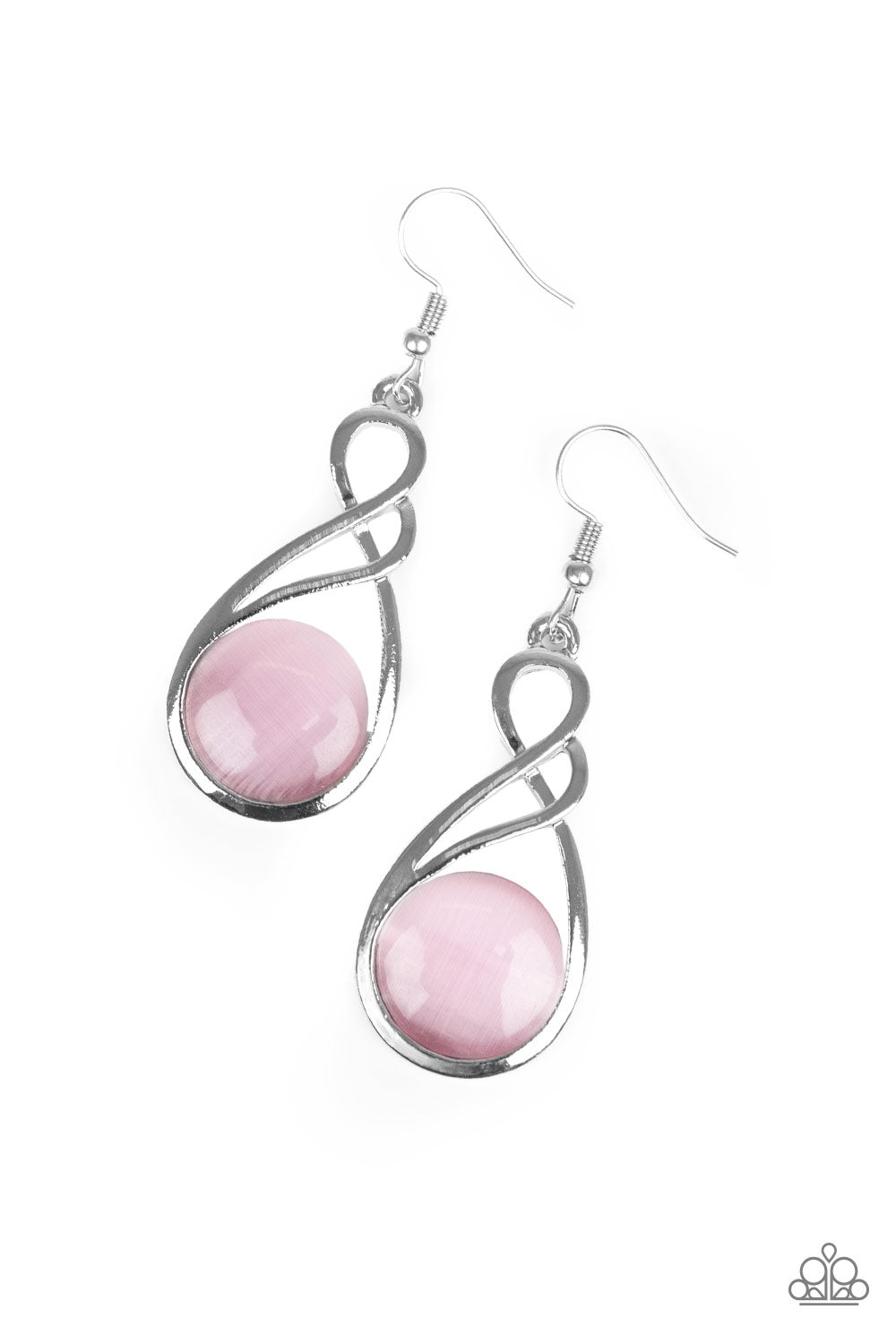 Swept Away - pink - Paparazzi earrings