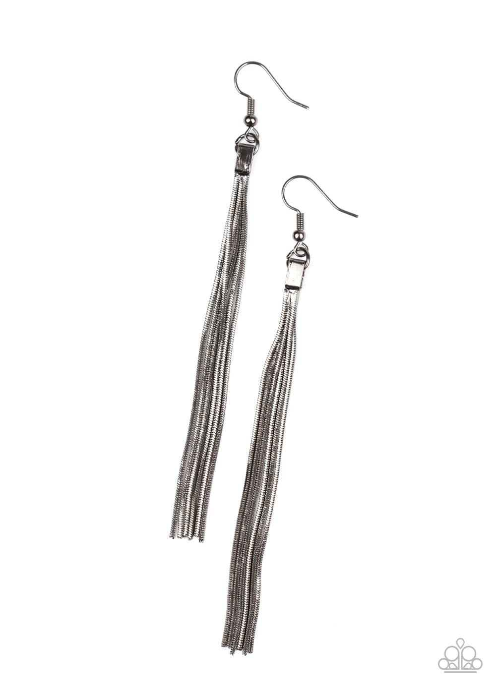 Swing Into Action - black - Paparazzi earrings