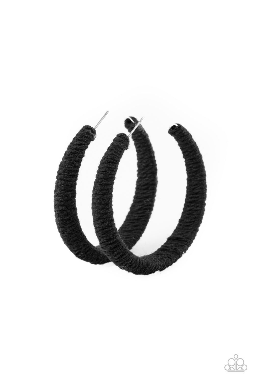 TWINE and Dine - black - Paparazzi earrings