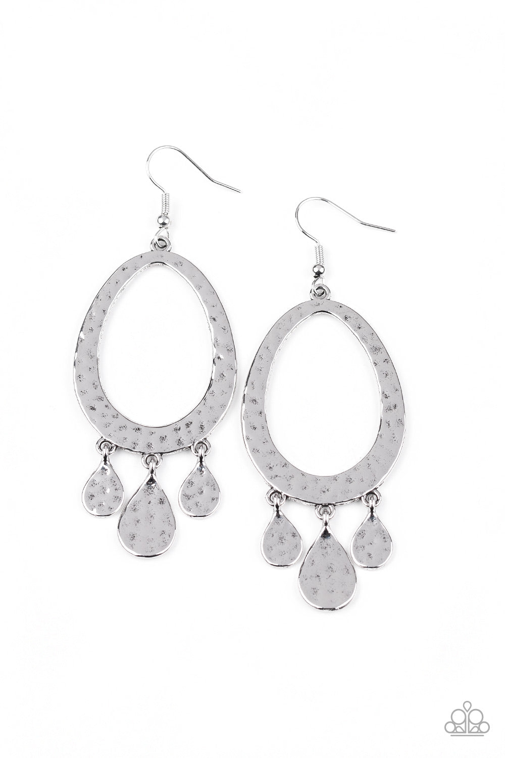 Taboo Trinket - silver - Paparazzi earrings