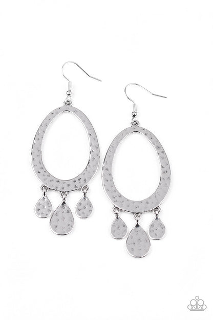 Taboo Trinket - silver - Paparazzi earrings