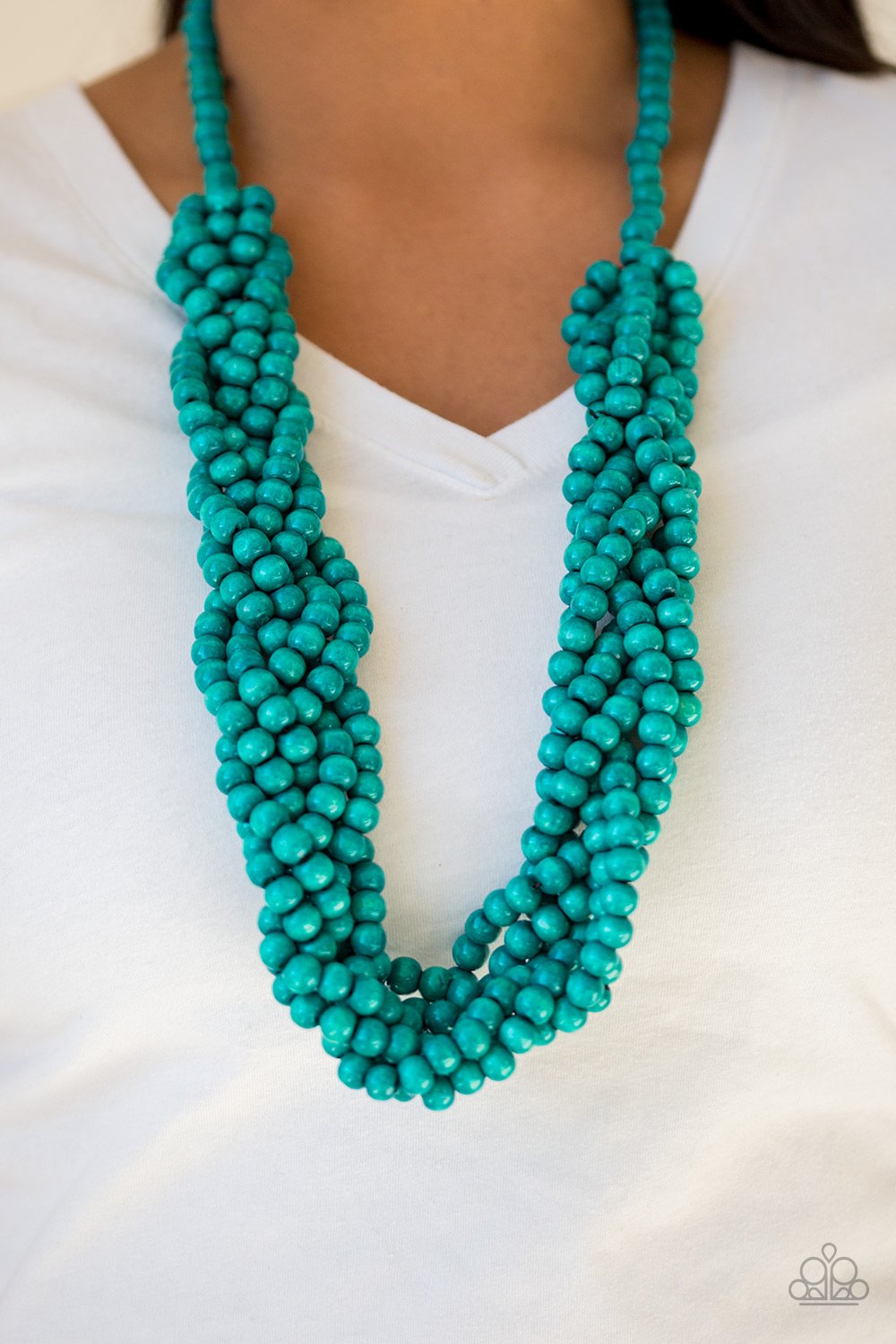 Tahiti Tropic-blue-Paparazzi necklace