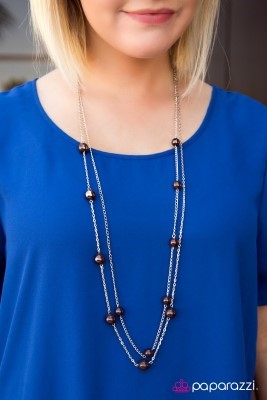 Take My Breath Away - brown - Paparazzi necklace