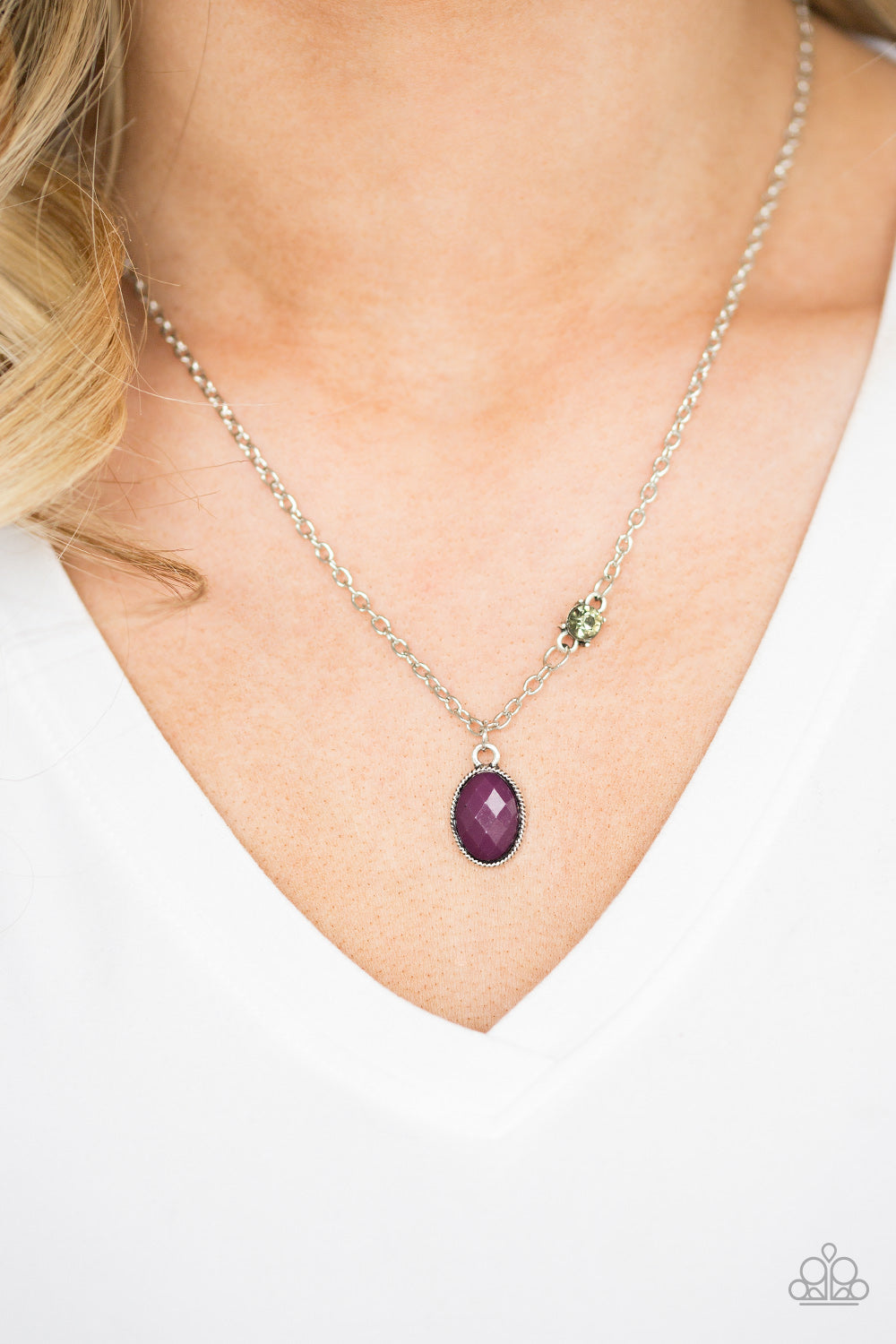 Take a Gamble - purple - Paparazzi necklace