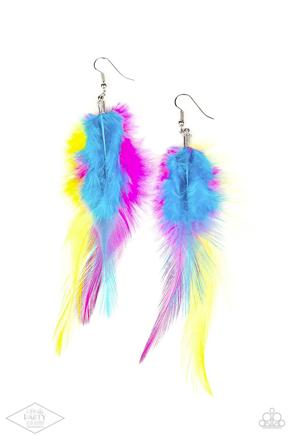 Take a Boa - multi - Paparazzi earrings