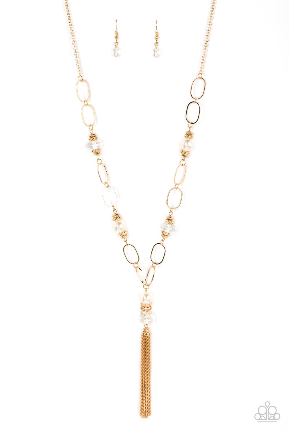 Taken with Tassels - gold - Paparazzi necklace