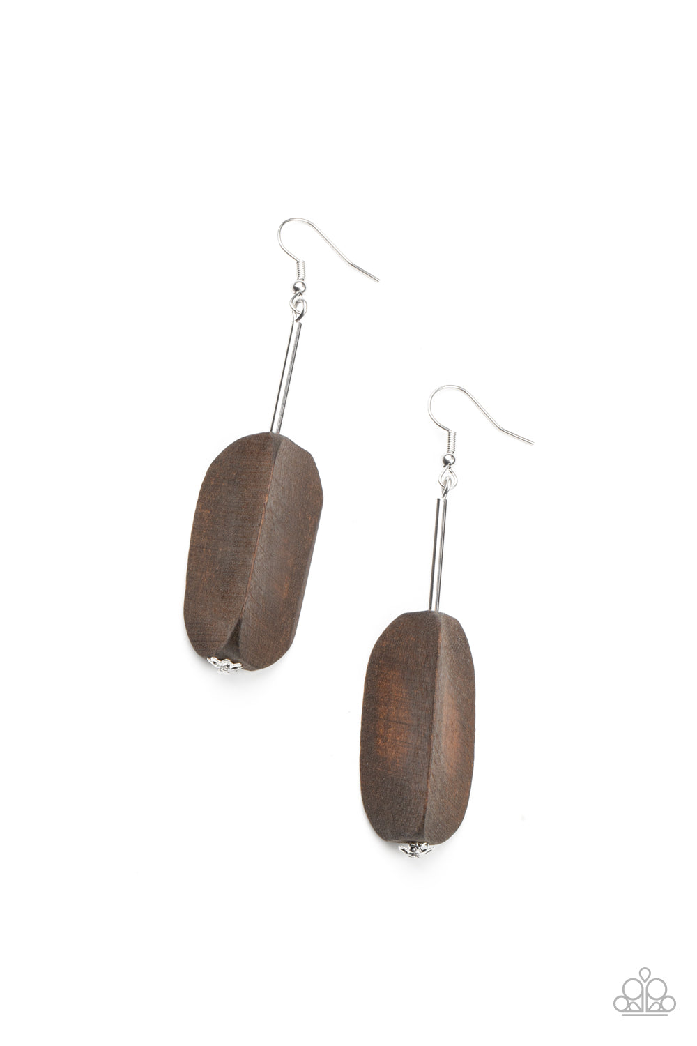 Tamarack Trail - brown - Paparazzi earrings