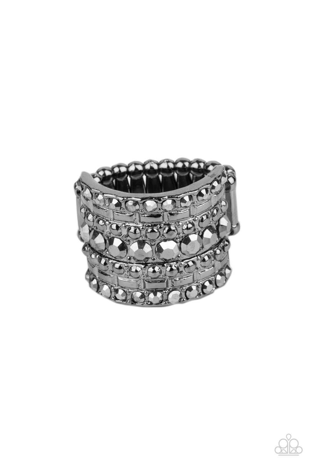 Target Locked - black - Paparazzi ring