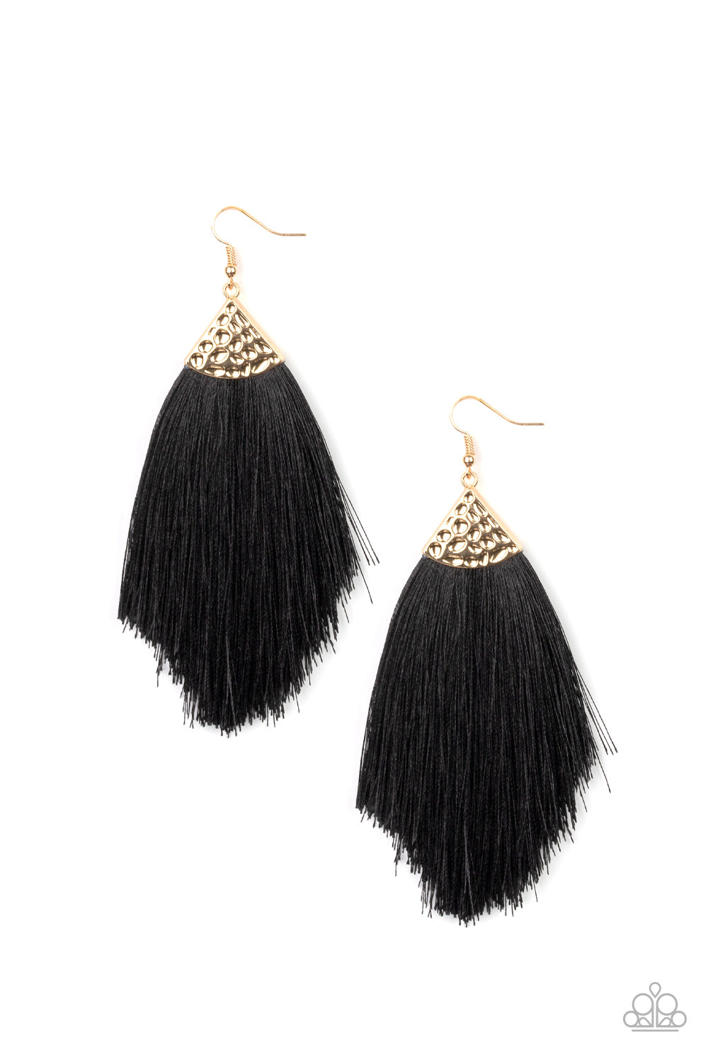 Tassel Tempo - gold - Paparazzi earrings