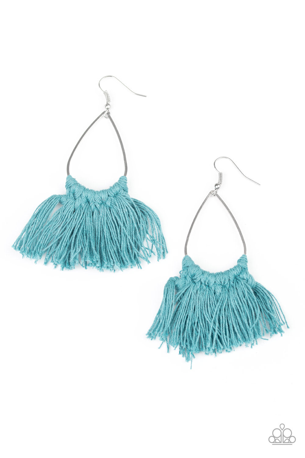 Tassel Treat - blue - Paparazzi earrings