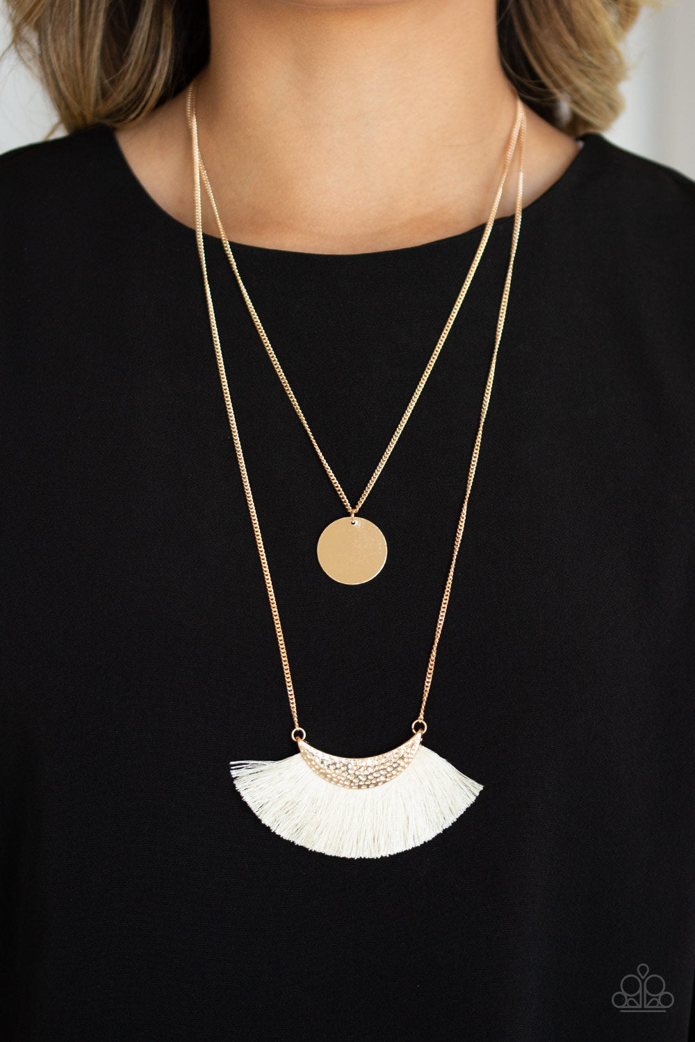 Tassel Temptation - gold - Paparazzi necklace