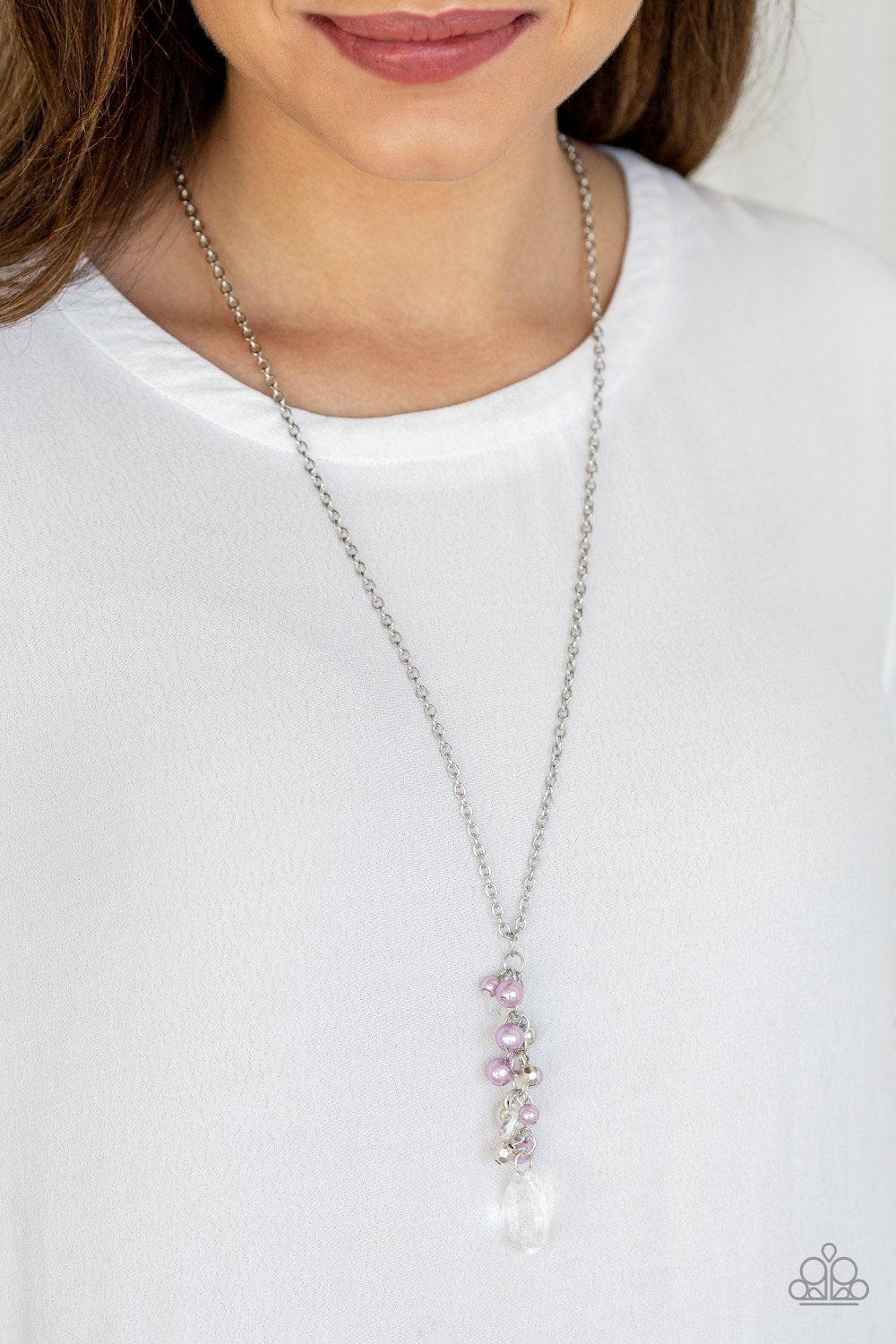 Teardrop Serenity-purple-Paparazzi necklace