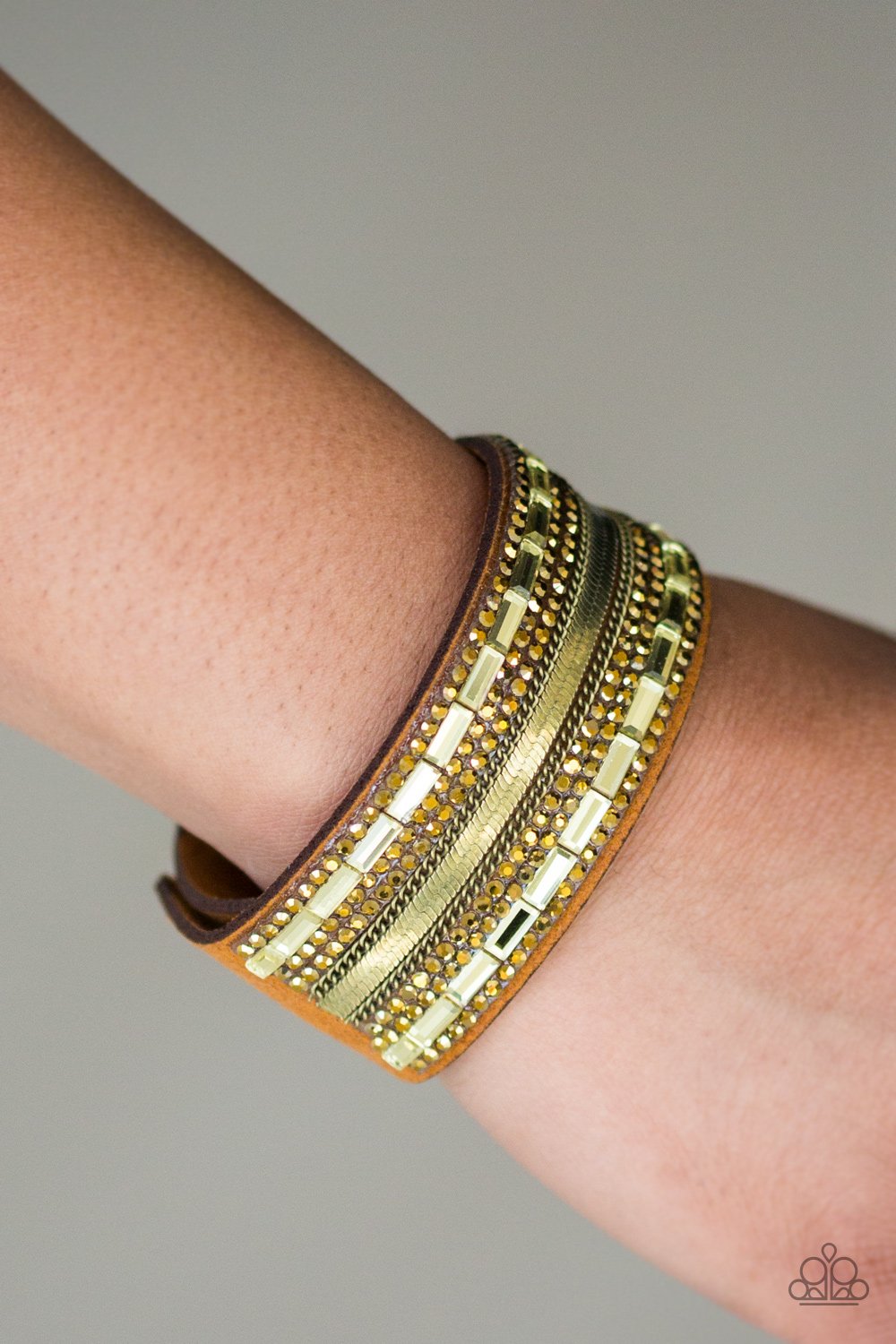 Teasingly Tomboy - Brass - Paparazzi bracelet