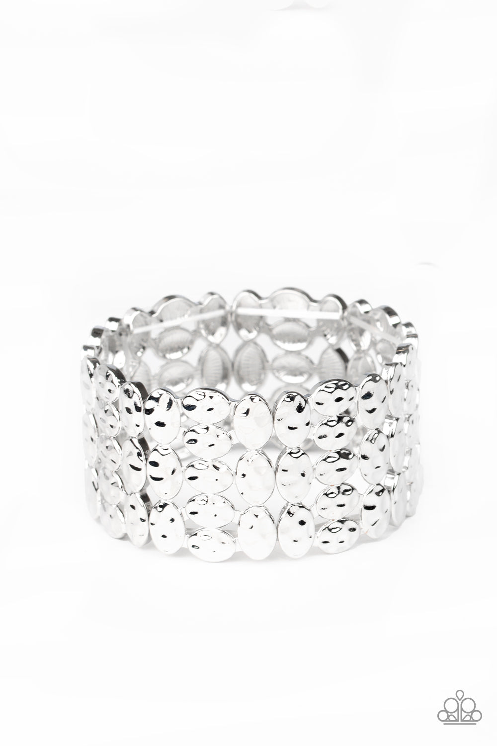 Tectonic Texture - silver - Paparazzi bracelet