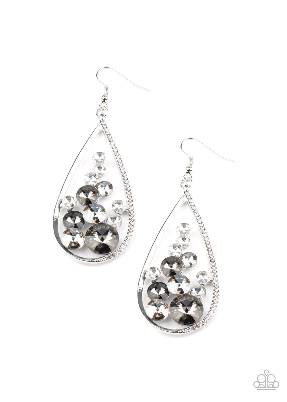 Tempest Twinkle - silver - Paparazzi earrings