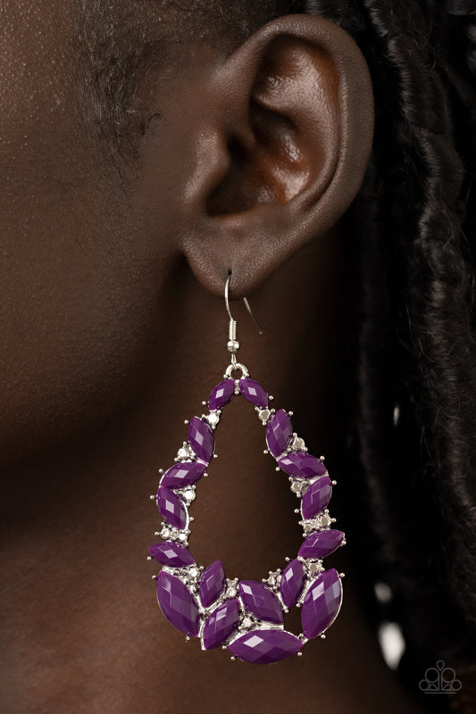 Tenacious Treasure - purple - Paparazzi earrings