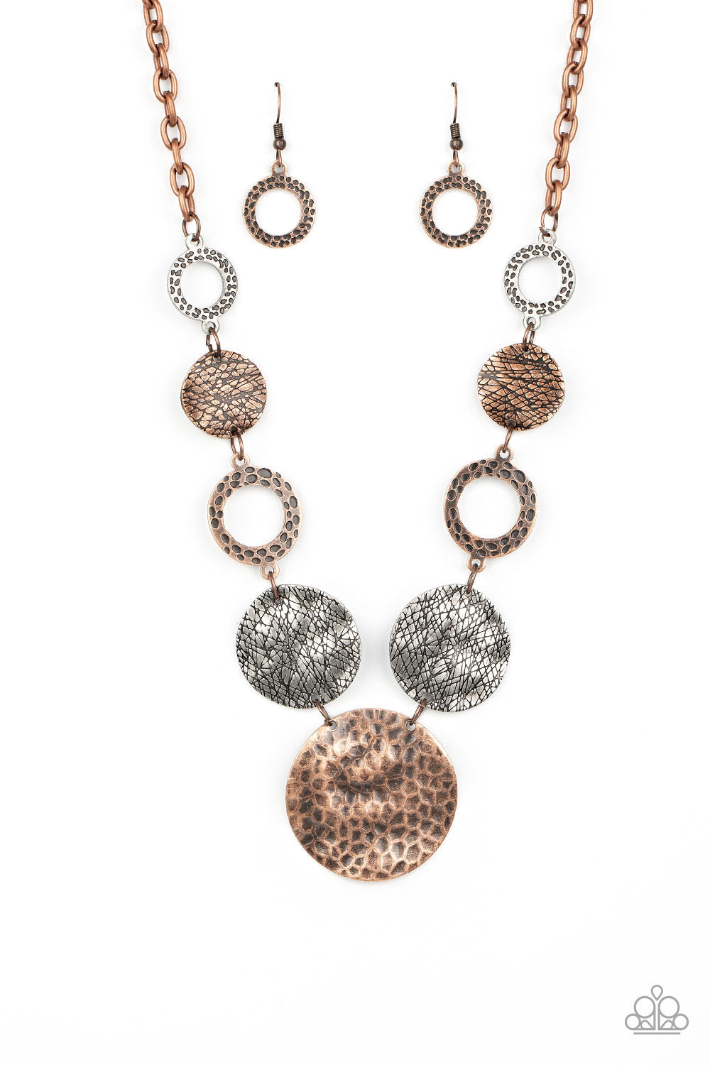 Terra Adventure - copper - Paparazzi necklace