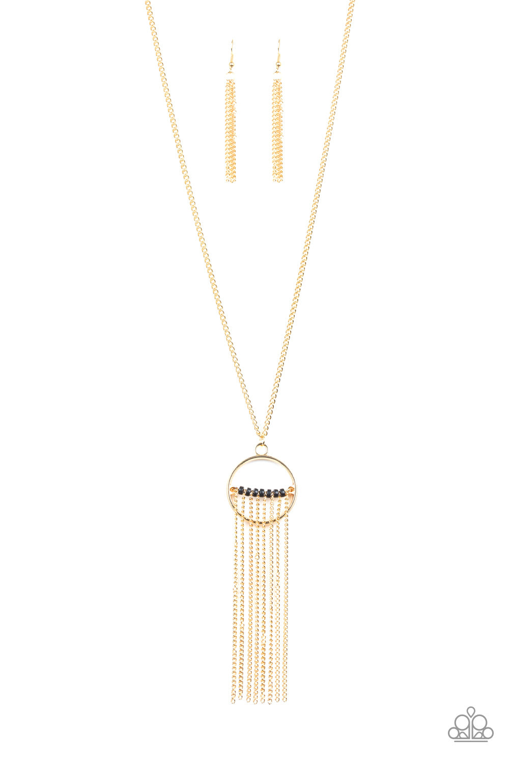 Terra Tassel - gold - Paparazzi necklace
