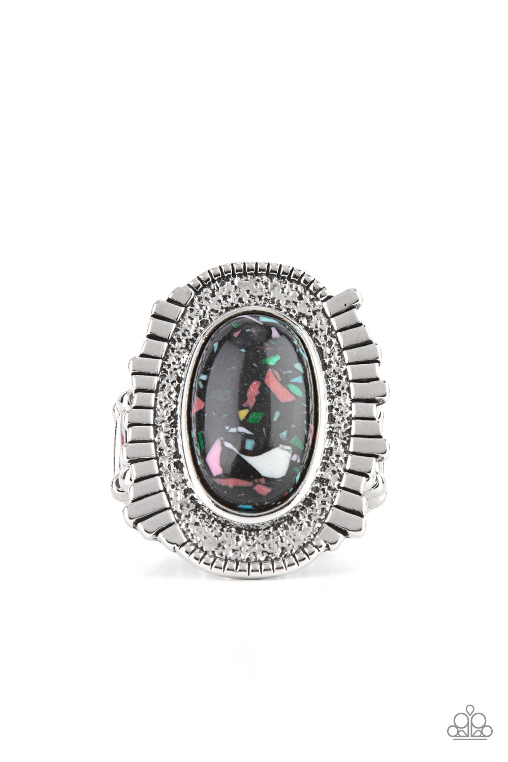 Terrazzo Trendsetter - black - Paparazzi ring