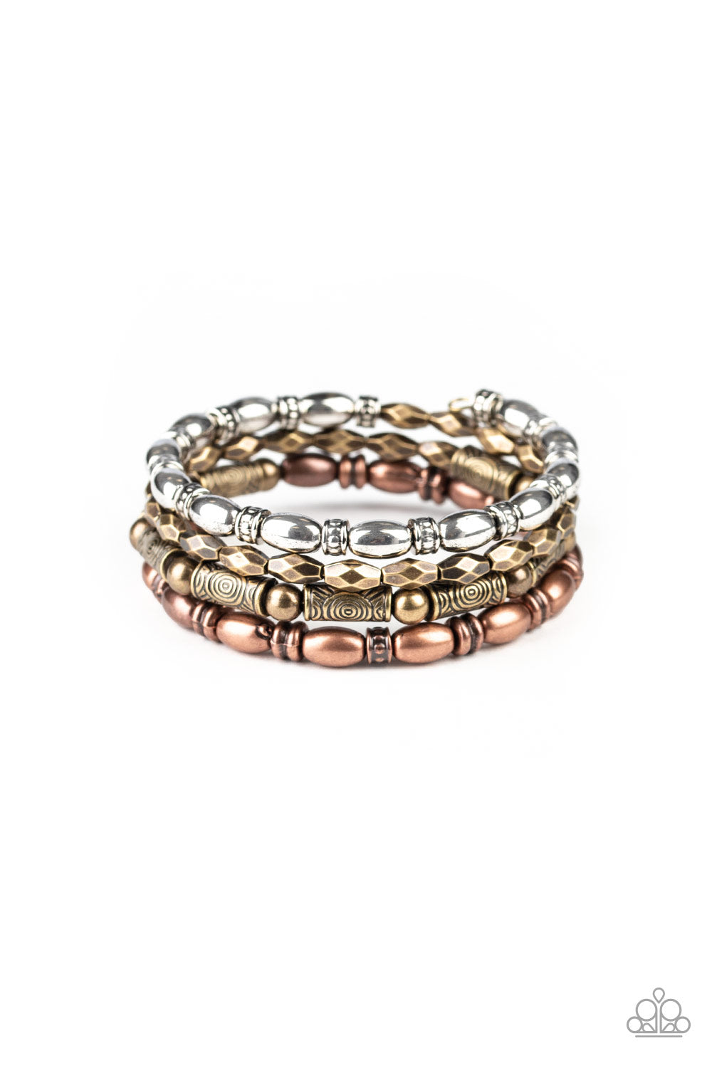 Texture Throwdown - multi - Paparazzi bracelet